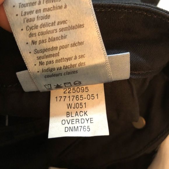 Paige Jeans Indio Zip Black over dye D8 - Picture 6 of 8